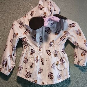 Disney Minnie Mouse Hooded Jacket with Purple Bow